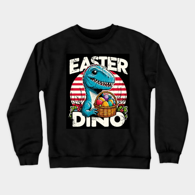 Easter Dino Crewneck Sweatshirt by Cutetopia
